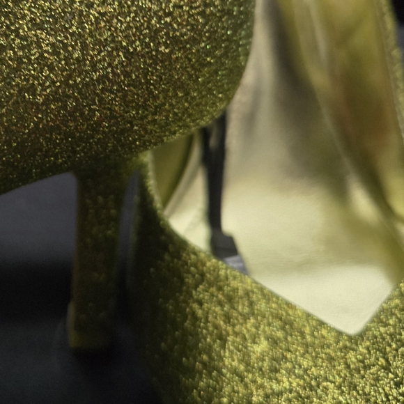 NWT Zara Wickedly Good Sparkling Green Heels - Picture 10 of 14